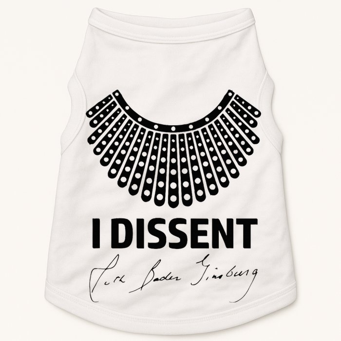 I Dissent Rbg Ruth Bader Ginsburg Rights Equality Doggie Tank