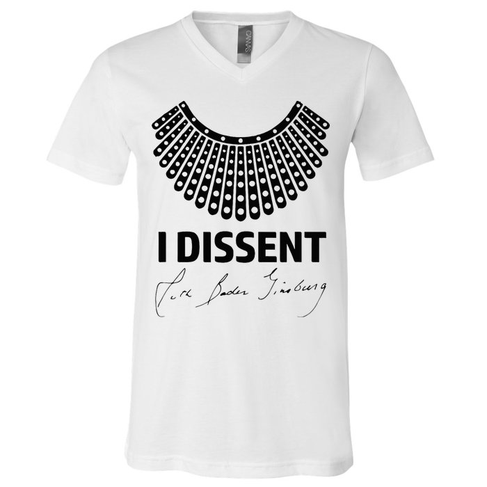 I Dissent Rbg Ruth Bader Ginsburg Rights Equality V-Neck T-Shirt