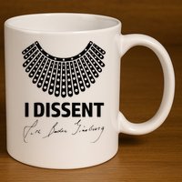 I Dissent Rbg Ruth Bader Ginsburg Rights Equality 11oz C Handle Ceramic Mug