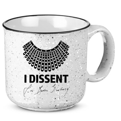 I Dissent Rbg Ruth Bader Ginsburg Rights Equality 15oz Campfire Ceramic Mug