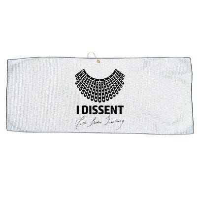 I Dissent Rbg Ruth Bader Ginsburg Rights Equality Large Microfiber Waffle Golf Towel