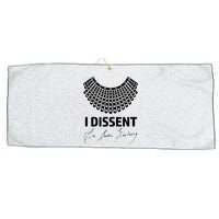 I Dissent Rbg Ruth Bader Ginsburg Rights Equality Large Microfiber Waffle Golf Towel