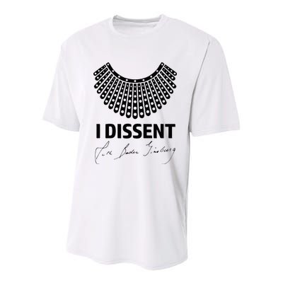 I Dissent Rbg Ruth Bader Ginsburg Rights Equality Youth Performance Sprint T-Shirt
