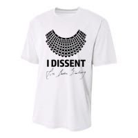 I Dissent Rbg Ruth Bader Ginsburg Rights Equality Youth Performance Sprint T-Shirt