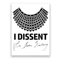 I Dissent Rbg Ruth Bader Ginsburg Rights Equality Poster