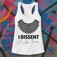 I Dissent Rbg Ruth Bader Ginsburg Rights Equality Womens Tank Top