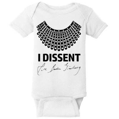 I Dissent Rbg Ruth Bader Ginsburg Rights Equality Baby Bodysuit