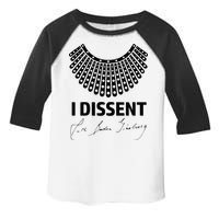 I Dissent Rbg Ruth Bader Ginsburg Rights Equality Toddler Fine Jersey T-Shirt