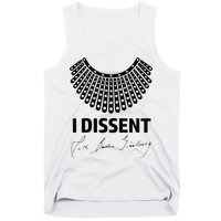 I Dissent Rbg Ruth Bader Ginsburg Rights Equality Tank Top