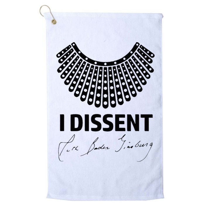 I Dissent Rbg Ruth Bader Ginsburg Rights Equality Golf Towel