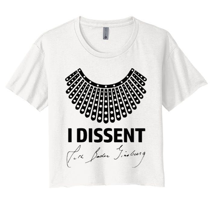 I Dissent Rbg Ruth Bader Ginsburg Rights Equality Crop Top