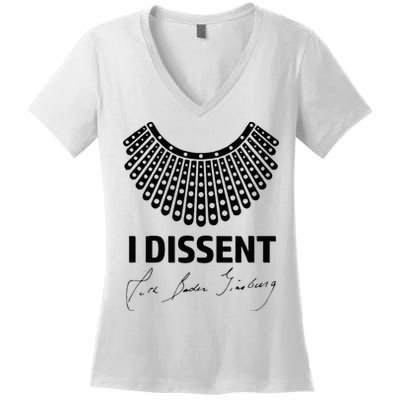 I Dissent Rbg Ruth Bader Ginsburg Rights Equality Women's V-Neck T-Shirt