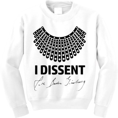 I Dissent Rbg Ruth Bader Ginsburg Rights Equality Kids Sweatshirt