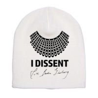 I Dissent Rbg Ruth Bader Ginsburg Rights Equality Short Acrylic Beanie