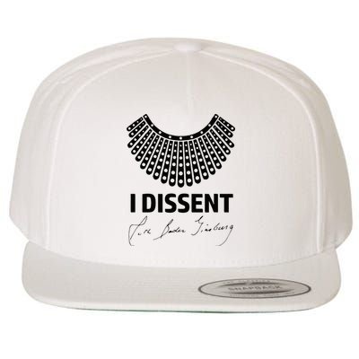 I Dissent Rbg Ruth Bader Ginsburg Rights Equality Wool Snapback Cap