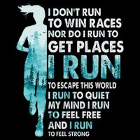 I DonT Run To Win Races I Run To Escape This World Running Flat Bill Trucker Hat