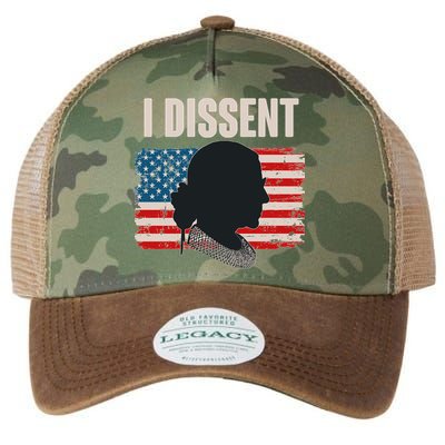 I Dissent Ruth Bader Ginsberg RBG USA American Flag Legacy Tie Dye Trucker Hat