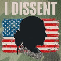 I Dissent Ruth Bader Ginsberg RBG USA American Flag Legacy Tie Dye Trucker Hat