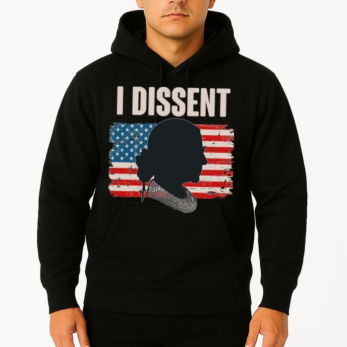 I Dissent Ruth Bader Ginsberg RBG USA American Flag Hoodie