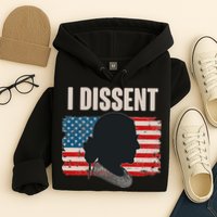 I Dissent Ruth Bader Ginsberg RBG USA American Flag Hoodie
