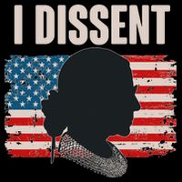 I Dissent Ruth Bader Ginsberg RBG USA American Flag Backpack