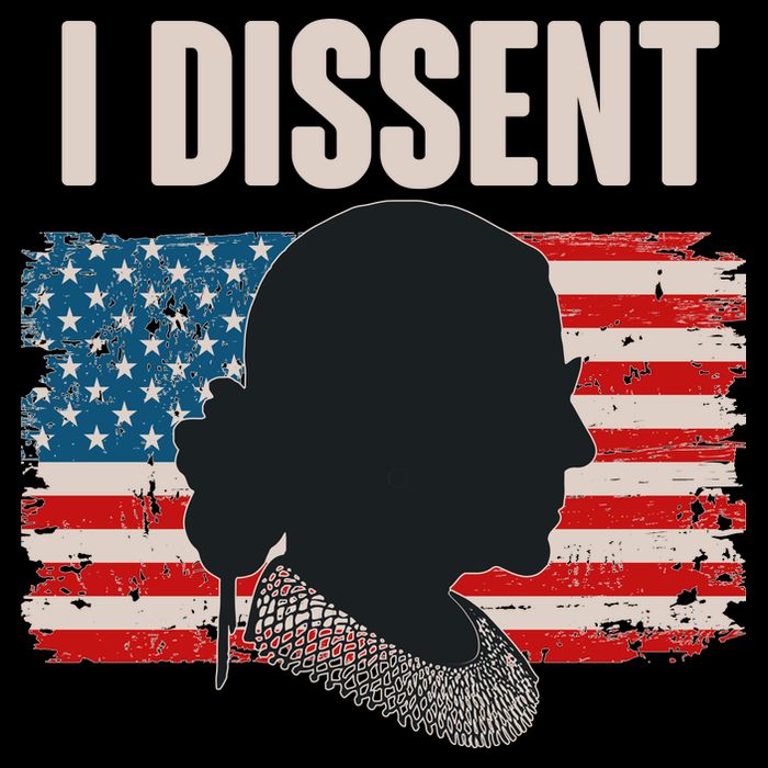 I Dissent Ruth Bader Ginsberg RBG USA American Flag Backpack
