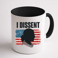 I Dissent Ruth Bader Ginsberg RBG USA American Flag Mug