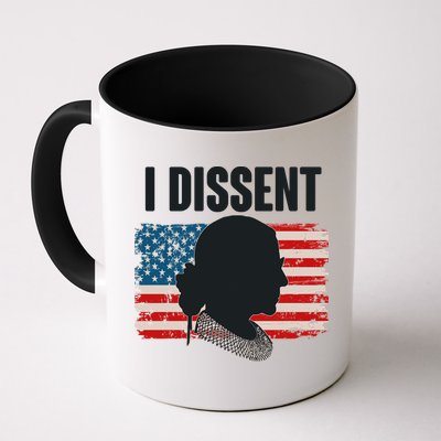 I Dissent Ruth Bader Ginsberg RBG USA American Flag Mug