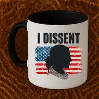 I Dissent Ruth Bader Ginsberg RBG USA American Flag Mug