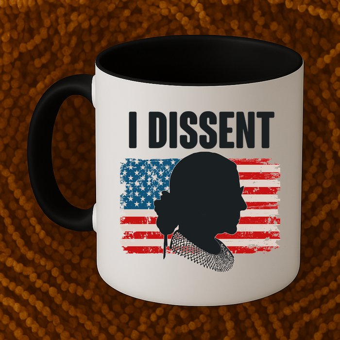 I Dissent Ruth Bader Ginsberg RBG USA American Flag Mug