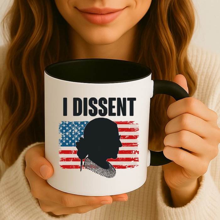I Dissent Ruth Bader Ginsberg RBG USA American Flag Mug