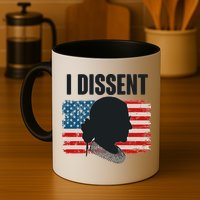 I Dissent Ruth Bader Ginsberg RBG USA American Flag Mug
