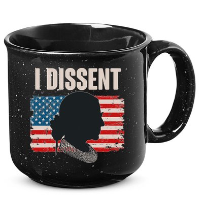 I Dissent Ruth Bader Ginsberg RBG USA American Flag 15oz Campfire Ceramic Mug