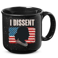 I Dissent Ruth Bader Ginsberg RBG USA American Flag 15oz Campfire Ceramic Mug