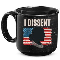 I Dissent Ruth Bader Ginsberg RBG USA American Flag 15oz Campfire Ceramic Mug