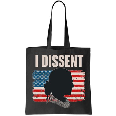 I Dissent Ruth Bader Ginsberg RBG USA American Flag Bag