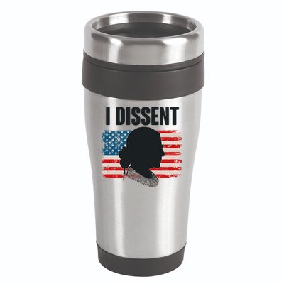 I Dissent Ruth Bader Ginsberg RBG USA American Flag 16oz Travel Tumbler