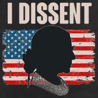 I Dissent Ruth Bader Ginsberg RBG USA American Flag Hat