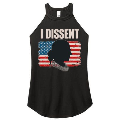 I Dissent Ruth Bader Ginsberg RBG USA American Flag Women's Perfect Tri Rocker Tank