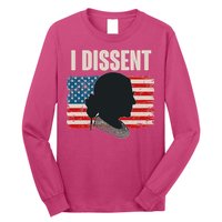 I Dissent Ruth Bader Ginsberg RBG USA American Flag Long Sleeve Shirt