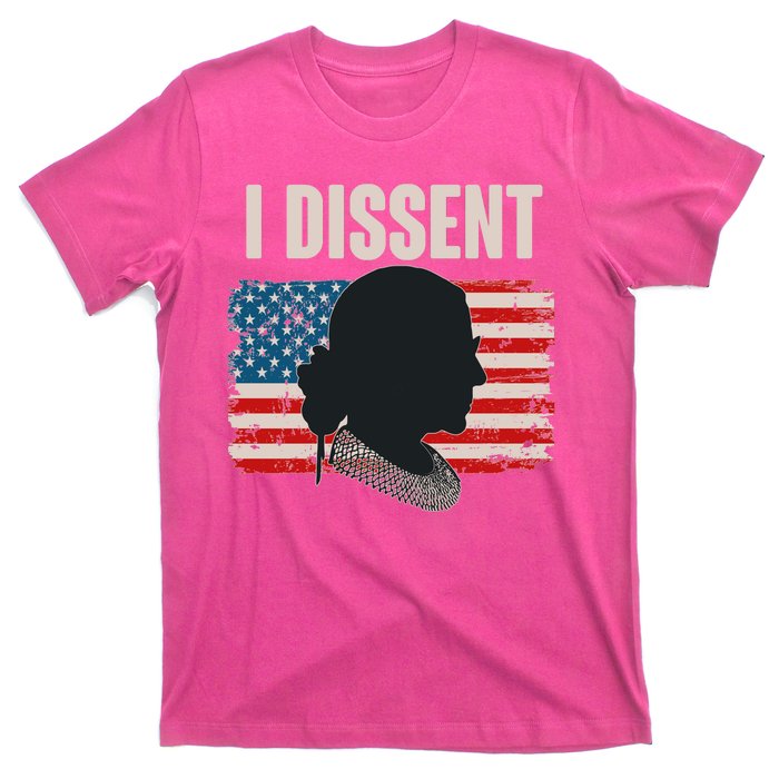 I Dissent Ruth Bader Ginsberg RBG USA American Flag T-Shirt