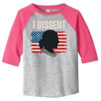 I Dissent Ruth Bader Ginsberg RBG USA American Flag Toddler Fine Jersey T-Shirt