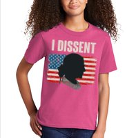 I Dissent Ruth Bader Ginsberg RBG USA American Flag Kids T-Shirt