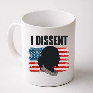 I Dissent Ruth Bader Ginsberg RBG USA American Flag Coffee Mug