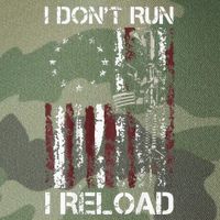 I Dont Run I Reload Gun American Flag Patriots Legacy Tie Dye Trucker Hat