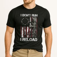 I Dont Run I Reload Gun American Flag Patriots Performance Shirt