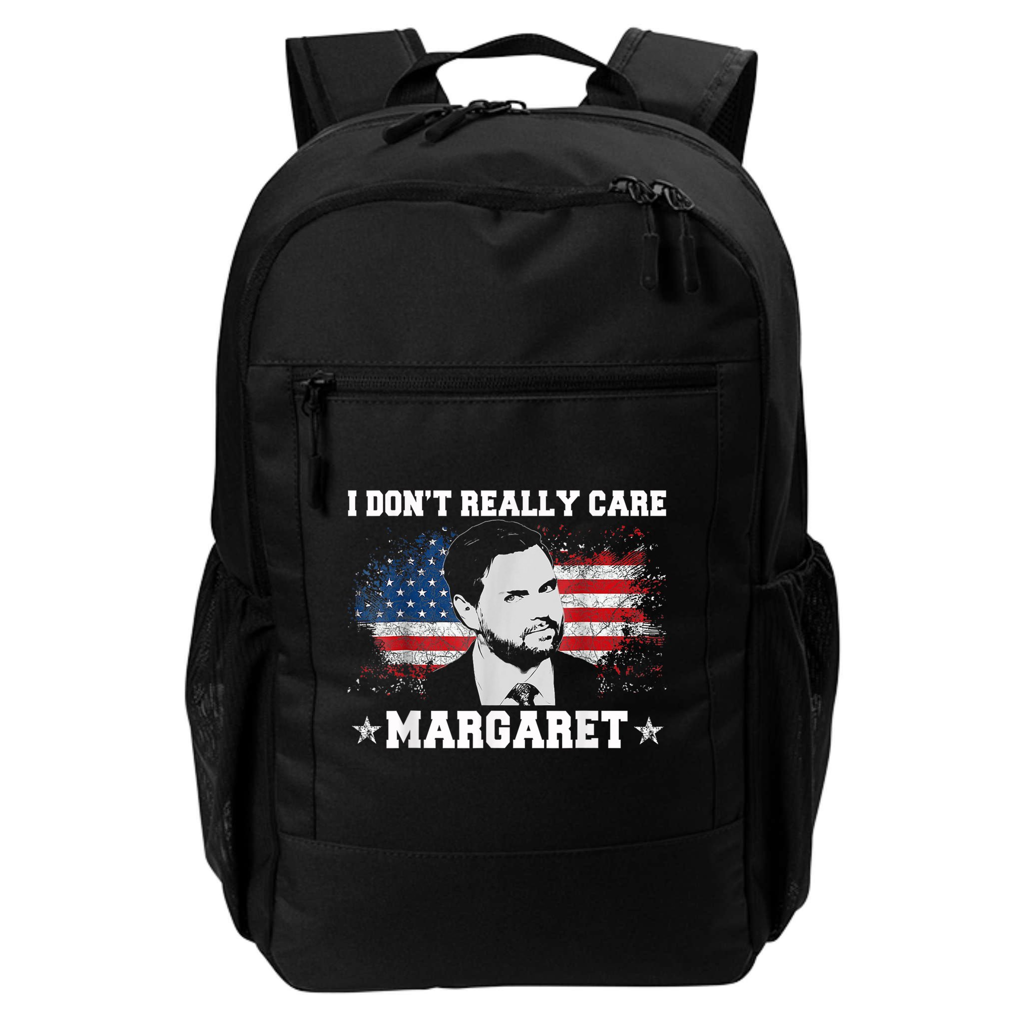 I DonT Really Care Margaret Funny Minimalist Jd Vance Backpack