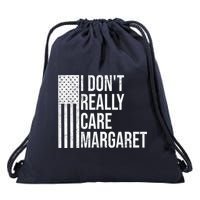 I DonT Really Care Margaret Drawstring Bag