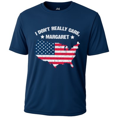 I DonT Really Care Margaret Jd Vance Meme America Map Cooling Performance Crew T-Shirt