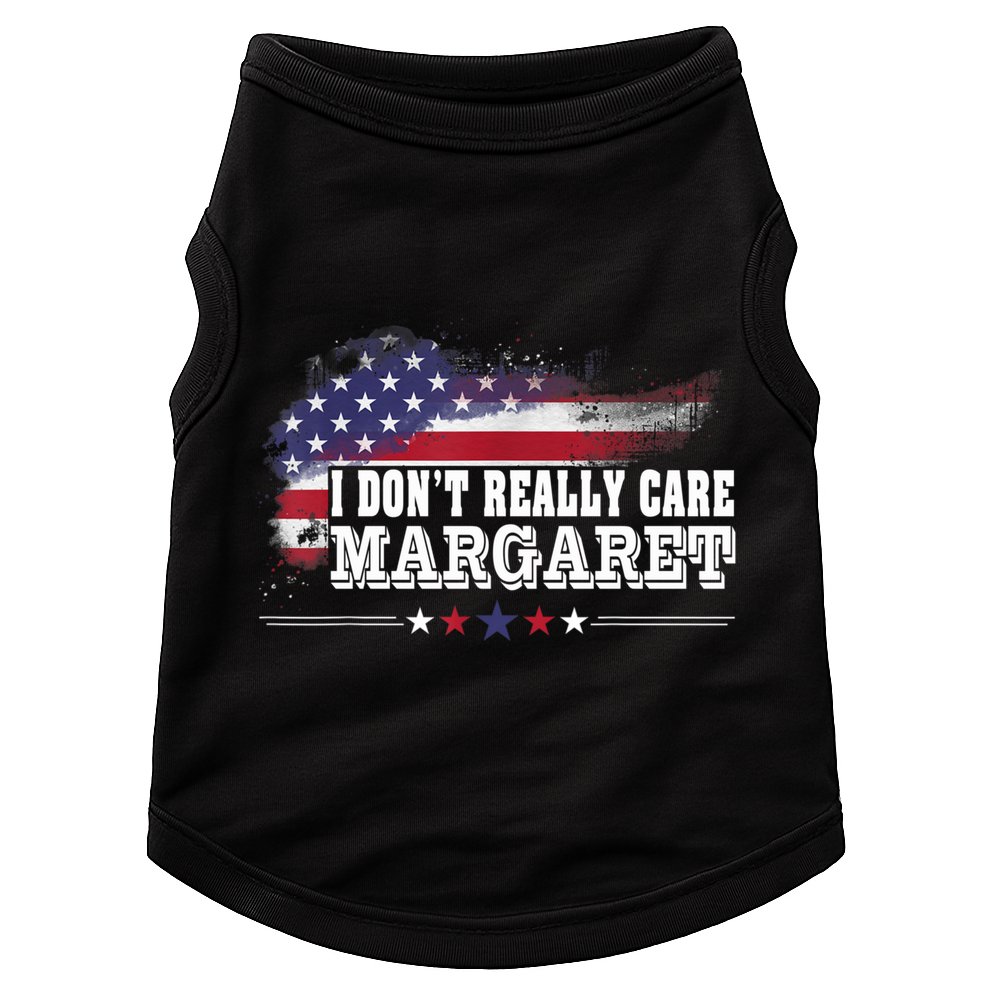 I DonT Really Care Margaret Funny Minimalist Long Sleeve Doggie Tank